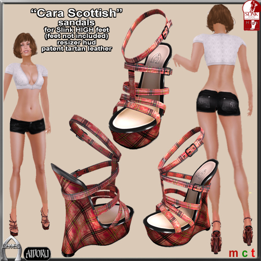 AIDORU Hola pink wedges for TheMeshProject feet mid gbf