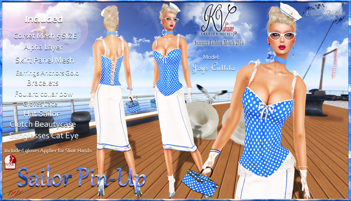 -Lamu Fashion-Sailor Pin-Up !DISCOUNT!