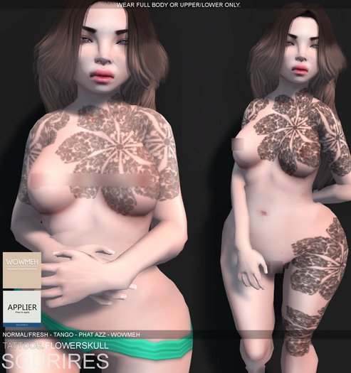 SOURIRES TATTOOS. - FlowerSkull TATTOO